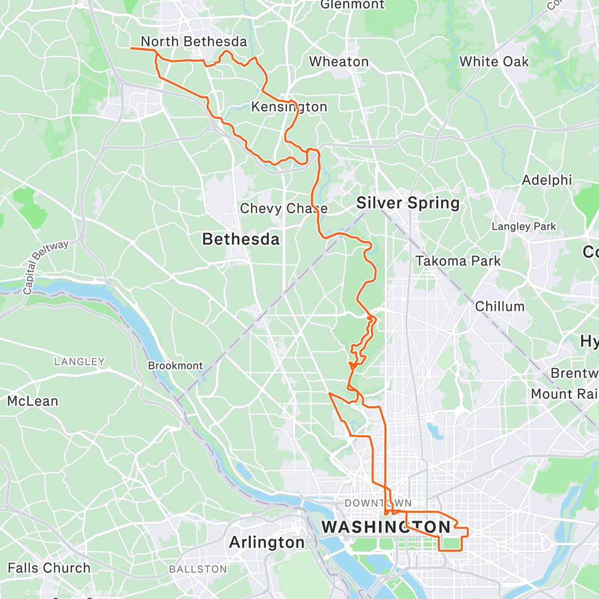 Map of the activity, New Years Frozen Ball Bearings Edition Ride