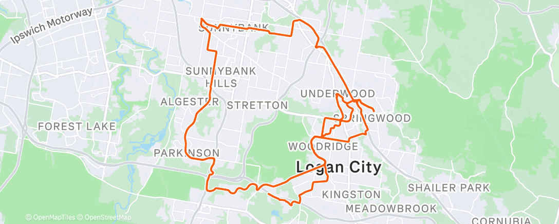 Map of the activity, Morning Ride