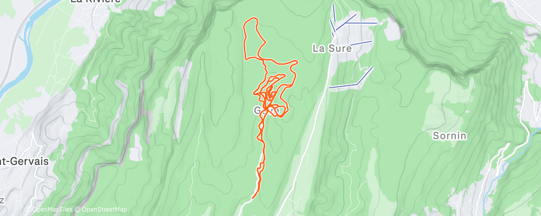 Карта физической активности (Plateau de Gève avec les copains)