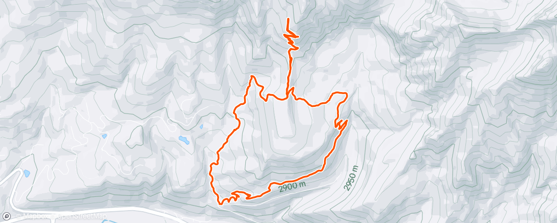 Map of the activity, Afternoon Hike