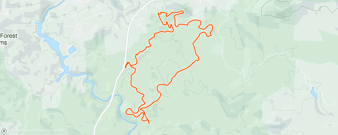 Map of the activity, Dupont State Recreational Forest
Recovery ride.