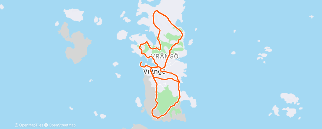 Map of the activity, Tröskel på ö