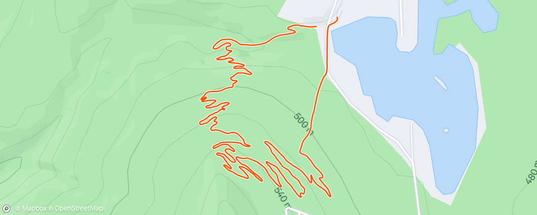 Map of the activity, Afternoon Mountain Bike Ride