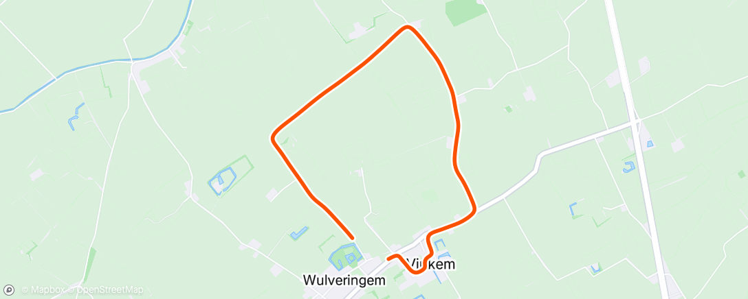 Map of the activity, Avondloop
