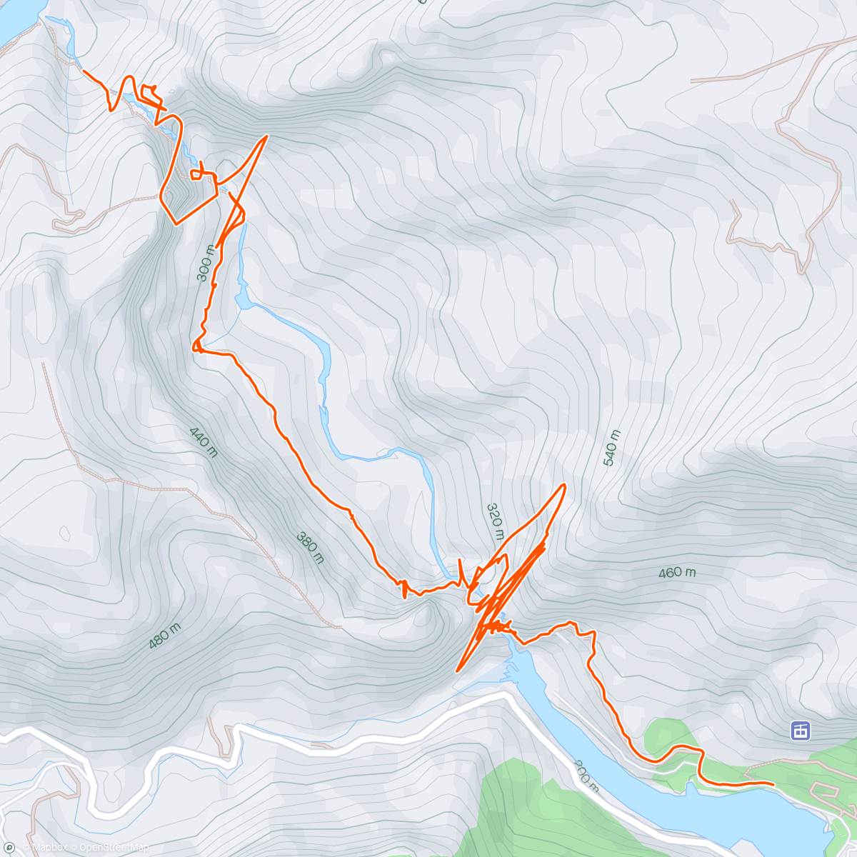 Map of the activity, Caminito del Rey wandelroute, gps werkte niet. Afstand ca 5 km
