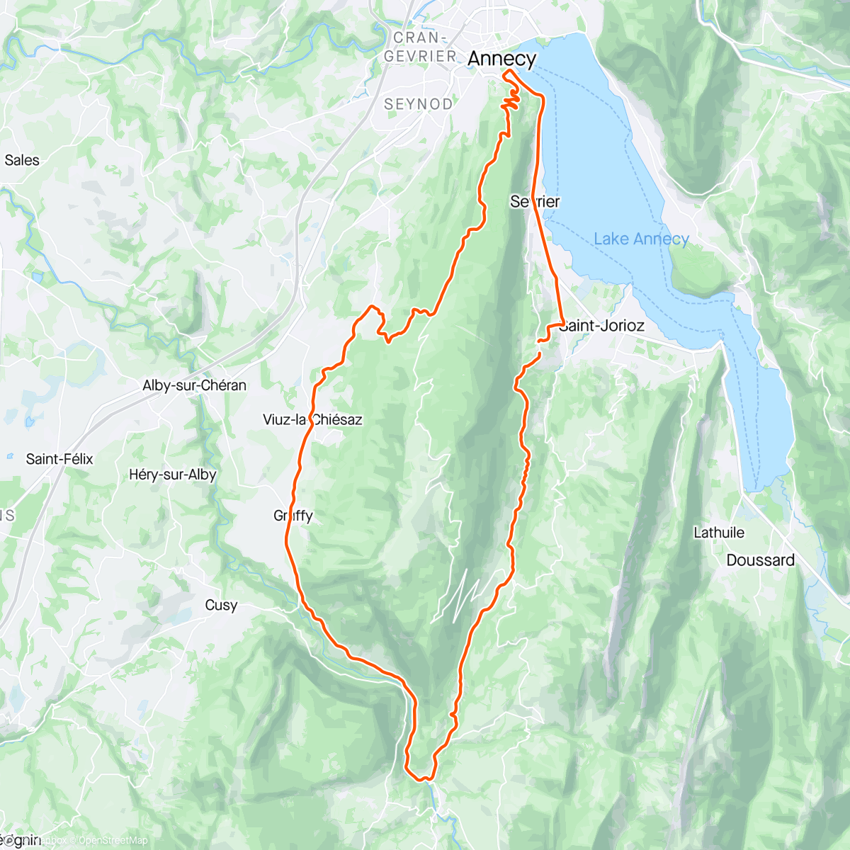 Map of the activity, Récup autour du Semnoz ✌️