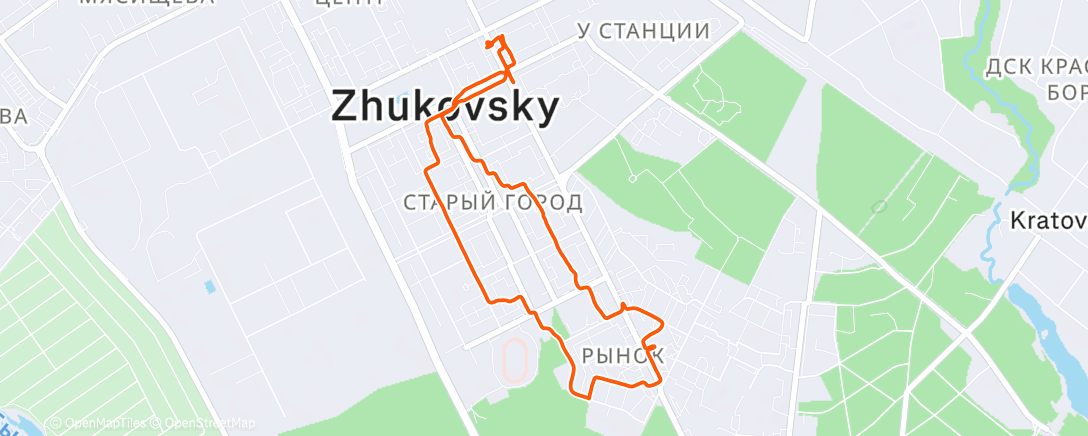 Карта физической активности (Afternoon Ride)