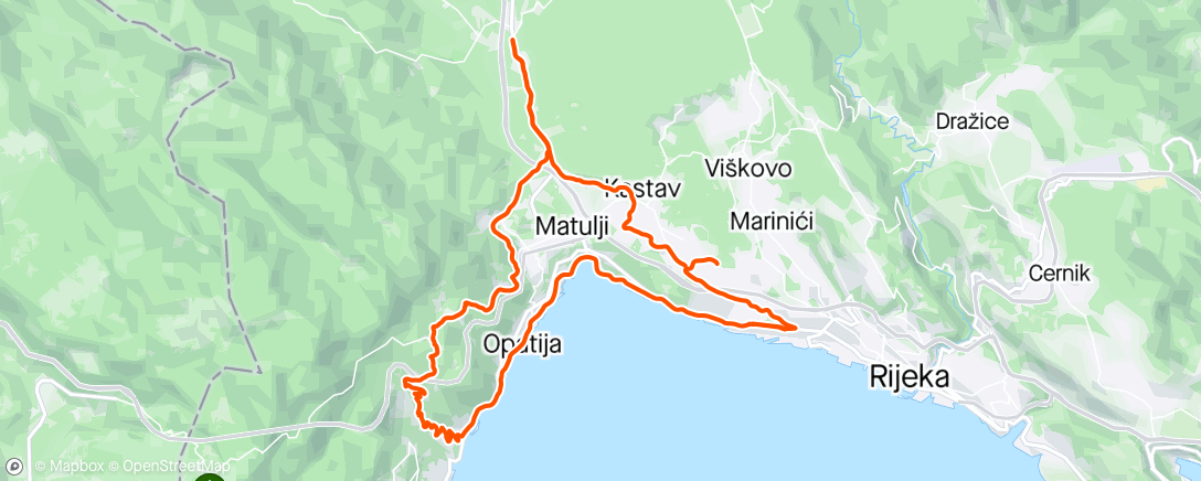 Map of the activity, Veprinac na pomalo