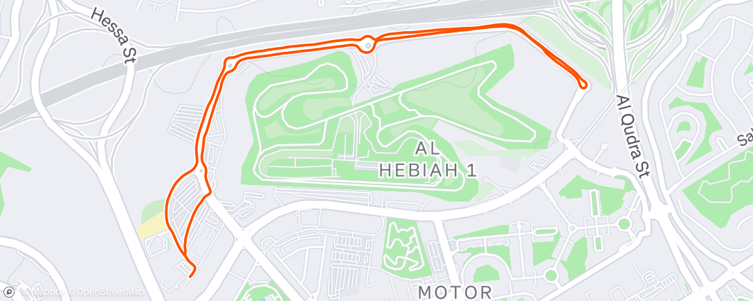 Map of the activity, Morning Run