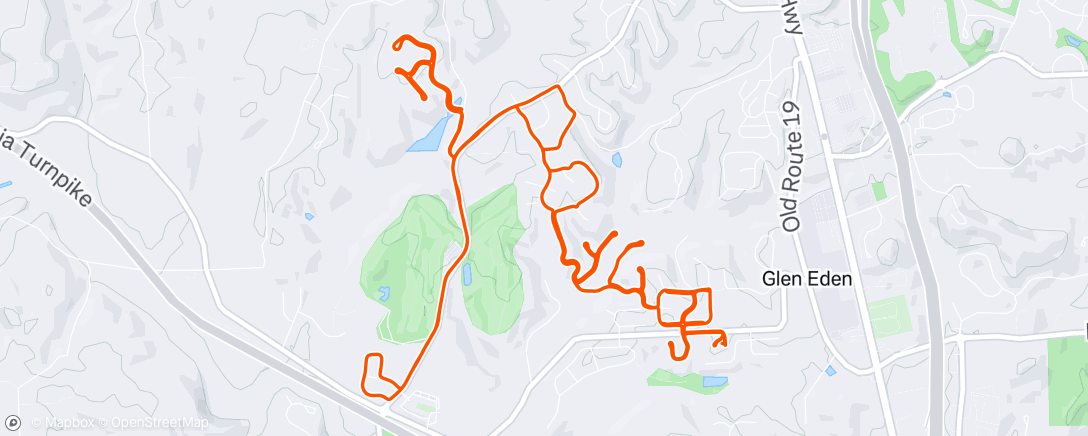 Map of the activity, Morning Run