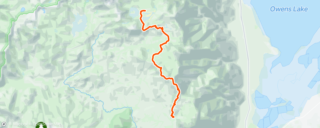 Map of the activity, Morning Trail Run