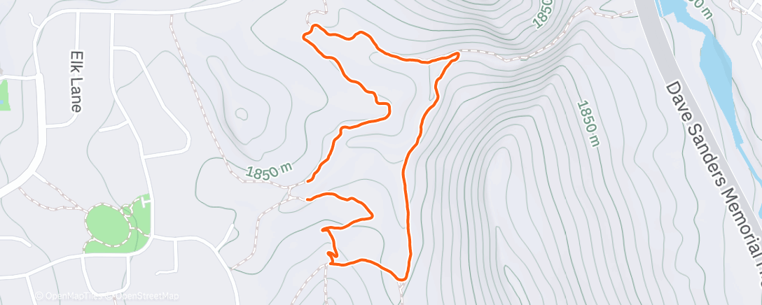 Map of the activity, Cuzzie hike!