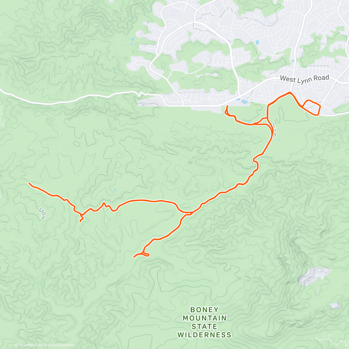 Map of the activity, NPMTB Group 5 - Canyon after the storm
