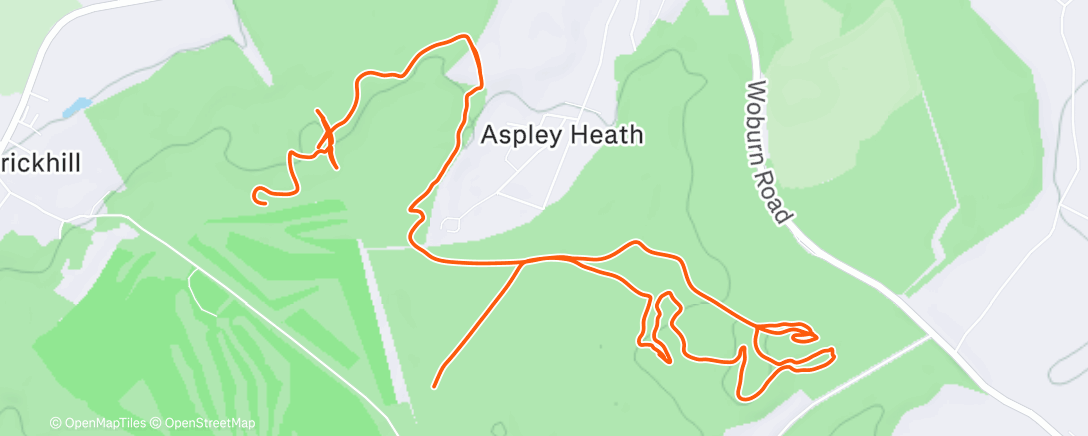 Map of the activity, Morning Mountain Bike Ride