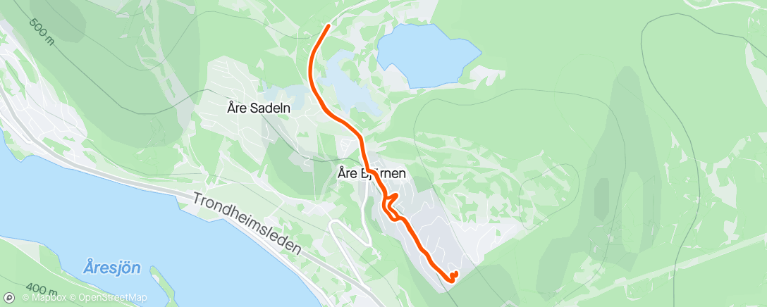 Map of the activity, Morning Walk