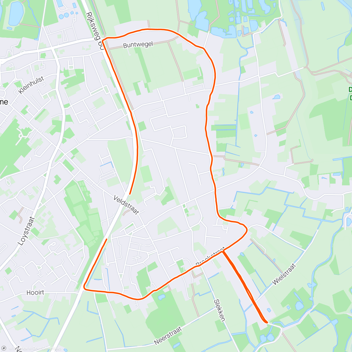 Map of the activity, 6 km herstel
