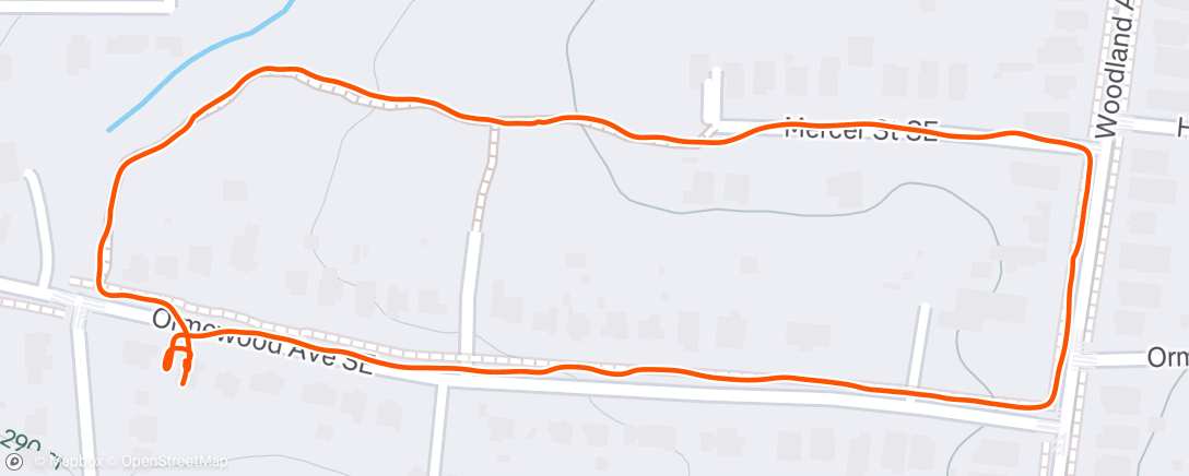Map of the activity, Morning Walk