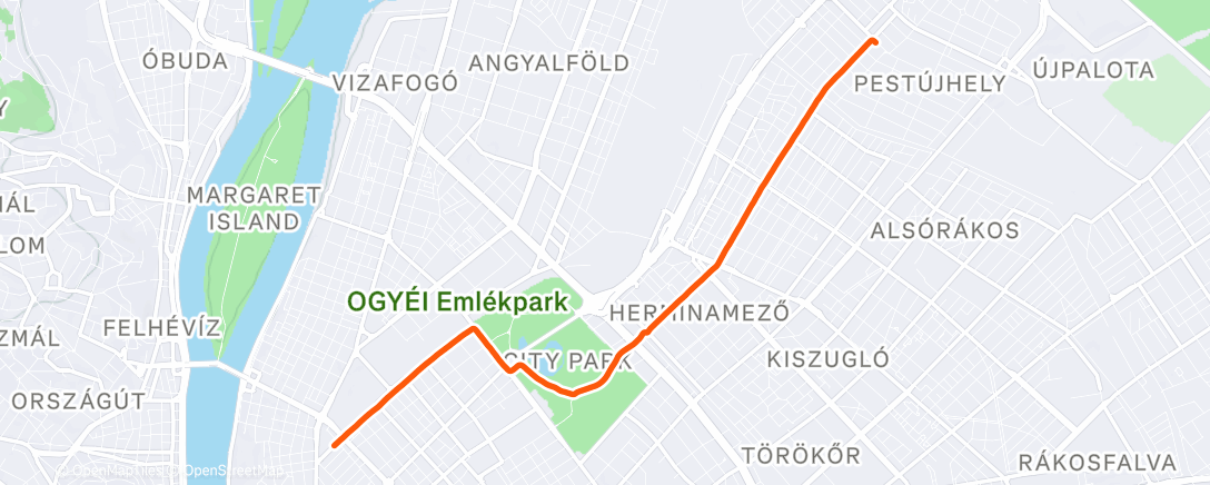 Карта физической активности (Evening Ride)