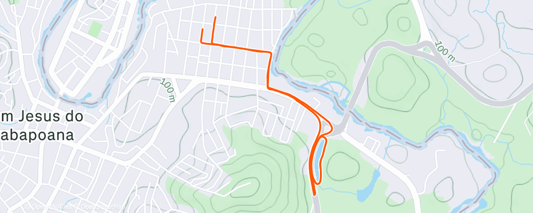 Map of the activity, Morning Run