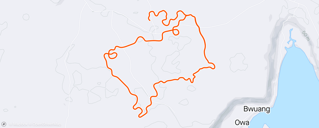 Карта физической активности (Giro presentation recovery spin 
Zwift - Pacer Group Ride: Island Hopper in Makuri Islands with Bernie)