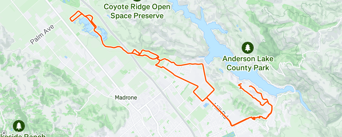 Map of the activity, Morning Ride