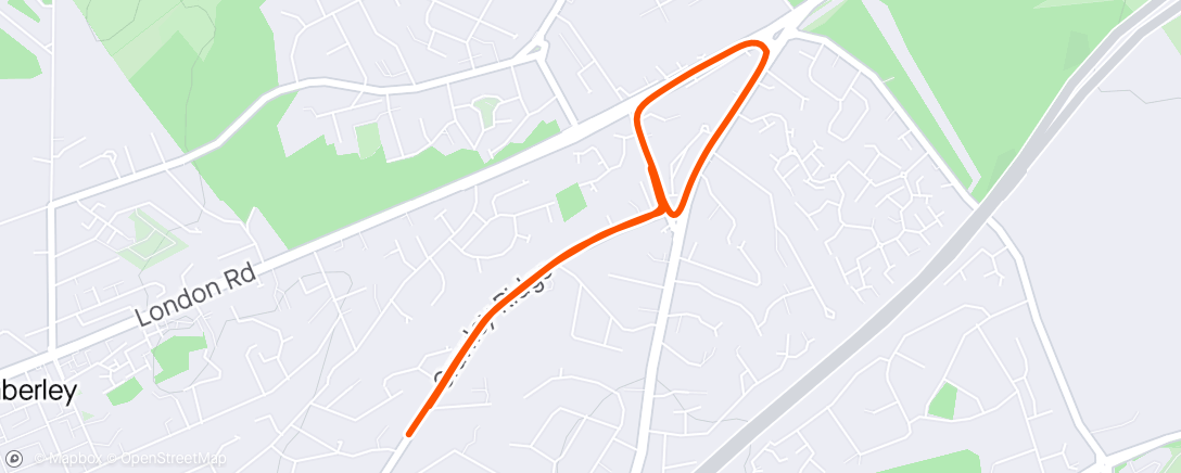Map of the activity, Pairs with the fordy's gang. WU followed by a strong loop and hill repeats. Decent effort. Felt good.