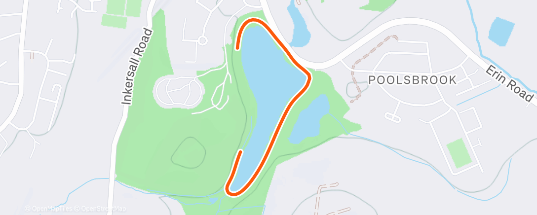 Map of the activity, Morning Run
