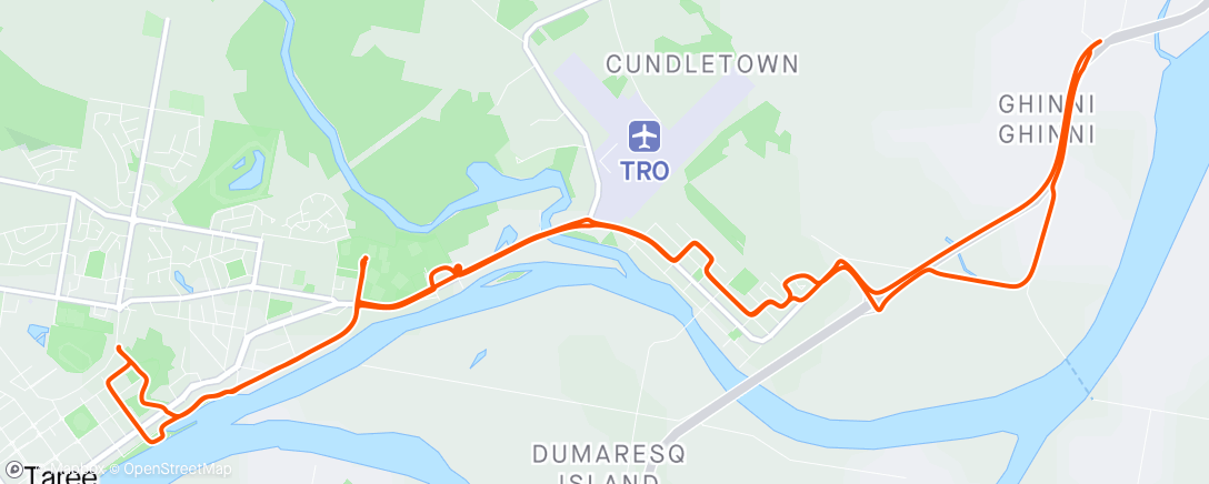 Map of the activity, Mid Morning Ride