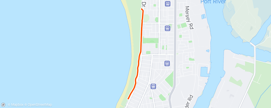 Mapa de la actividad, 5k Park Run