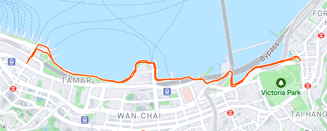 Map of the activity, New Running Gait