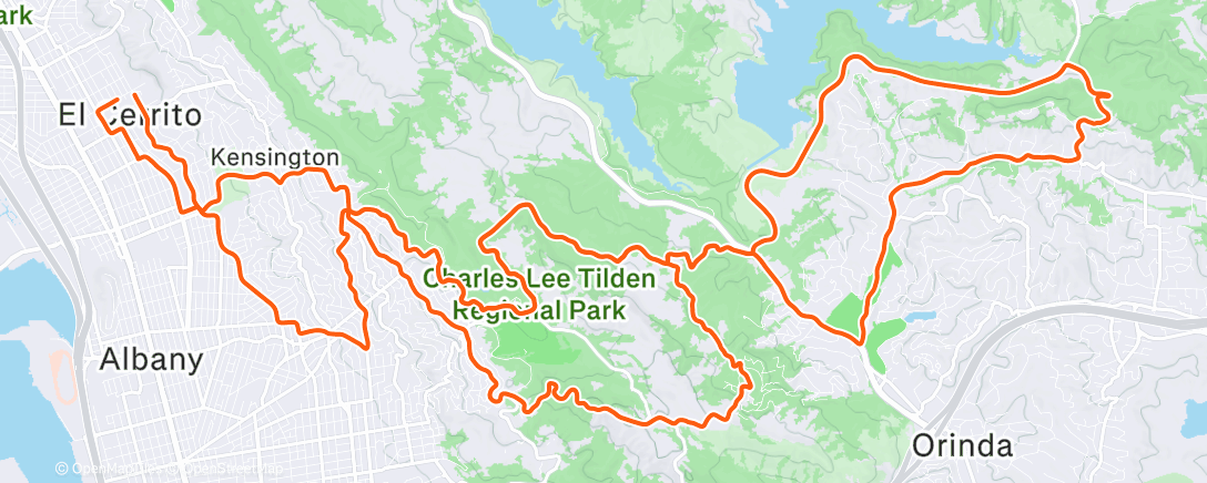 Map of the activity, Morning Ride