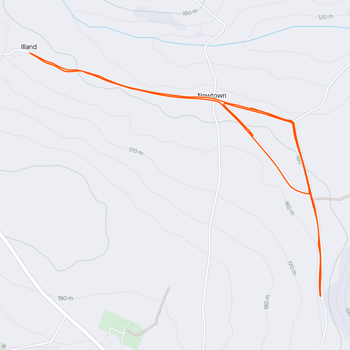 Map of the activity, Post work 5k