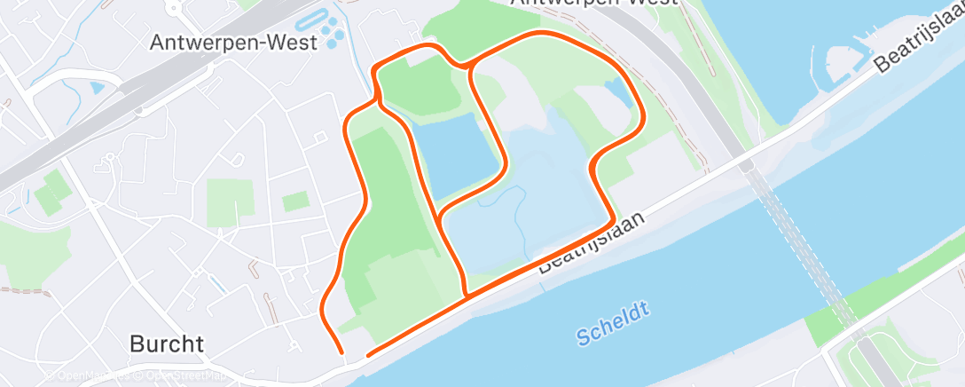 Mapa de la actividad (Namiddagloop)