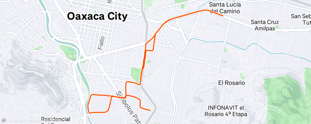 Map of the activity, Morning Run