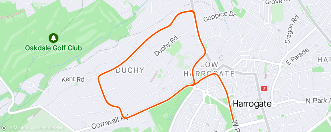 Map of the activity, Zwift - Race: Zwift Crit Racing Club - Duchy Estate (C) on Duchy Estate in Yorkshire