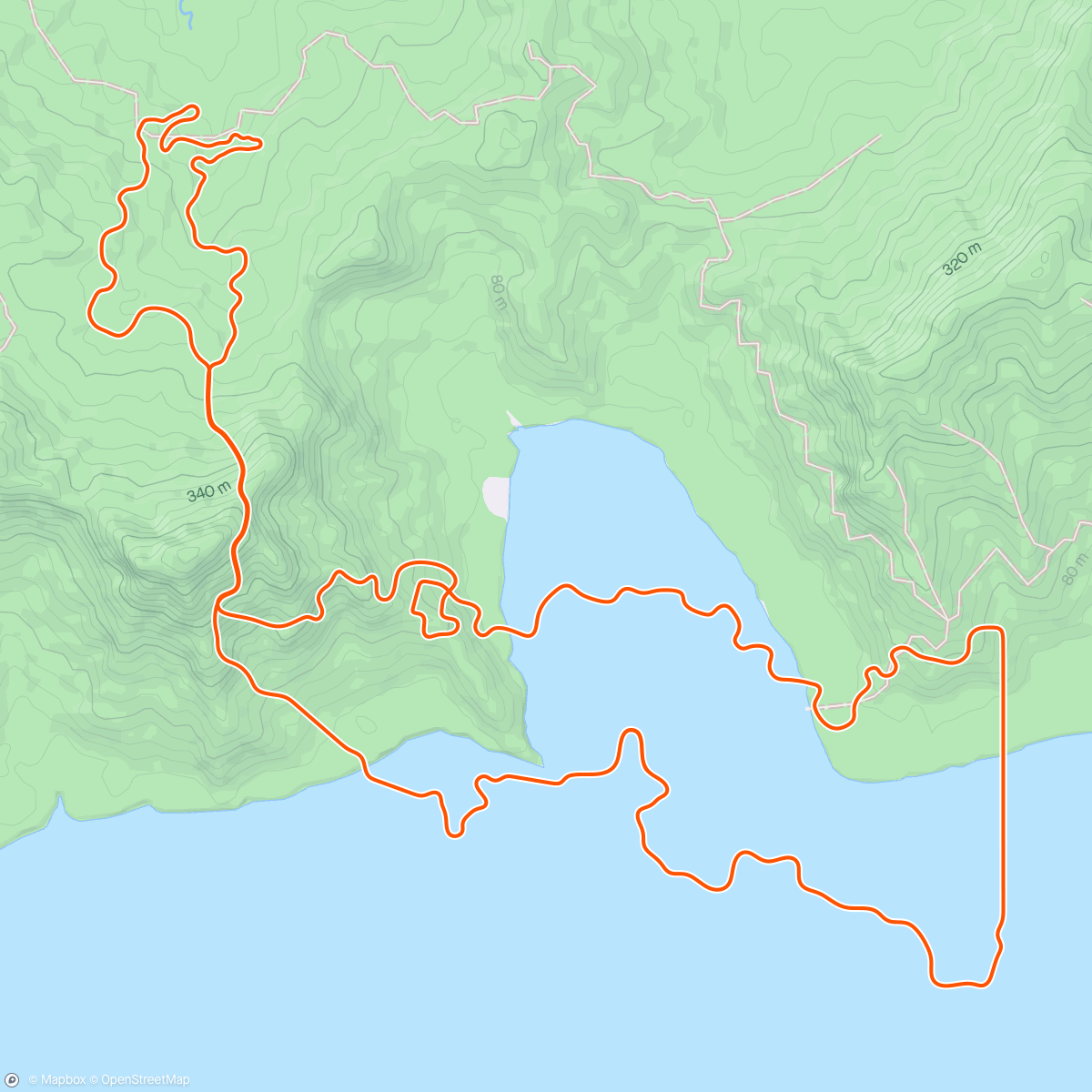 Map of the activity, Zwift - 03. Cadence and Cruise in Watopia