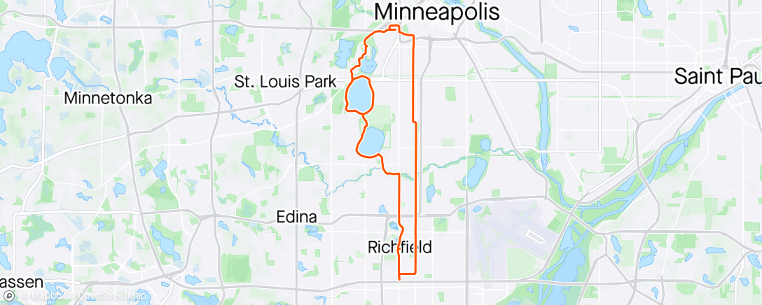 Map of the activity, Exploring Minnesota