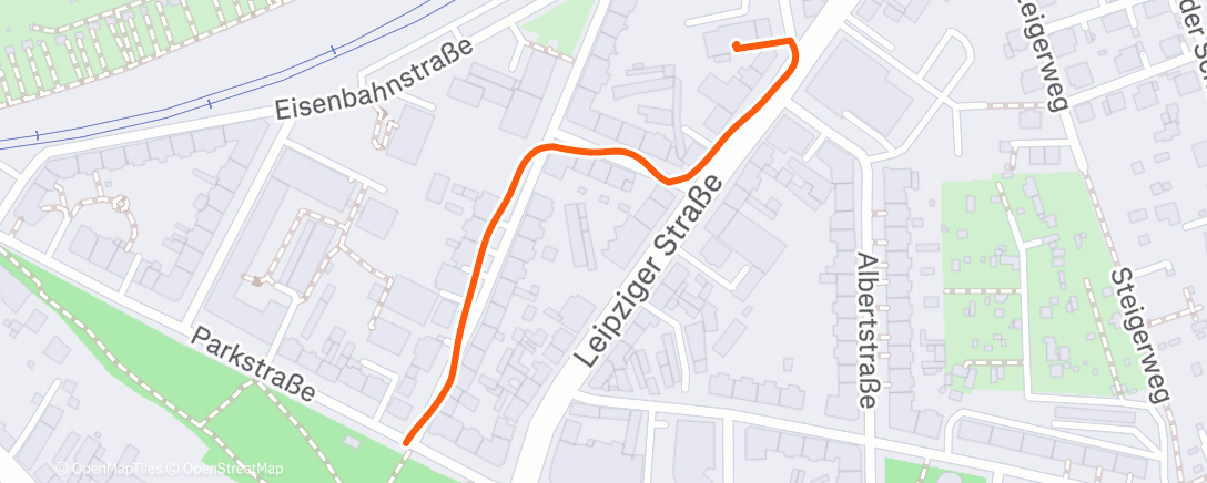 Map of the activity, Abendspaziergang