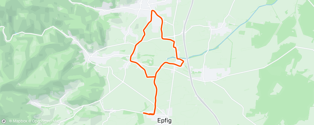 Map of the activity, Lunch Run
