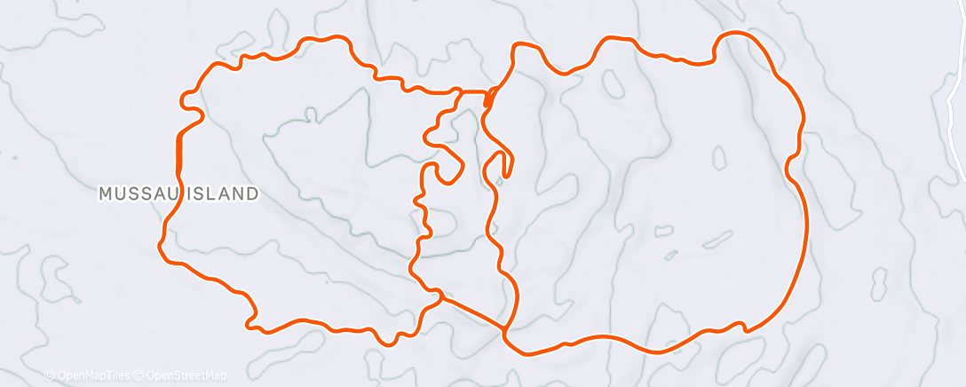 Map of the activity, TrainingPeaks Virtual