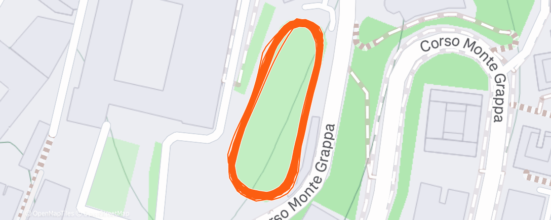 Map of the activity, Morning Run