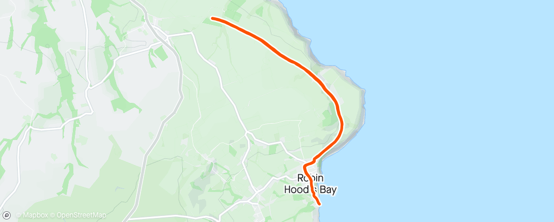 Mapa da atividade, Robin Hoods Bay Cinder Line with Lark 🐶