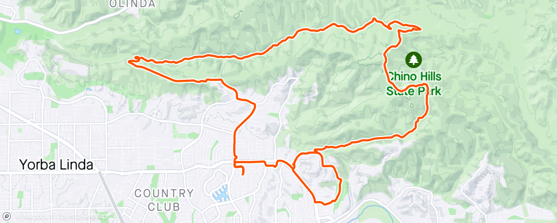 Map of the activity, A little Chino Hills Sally and The Twin Brothers
