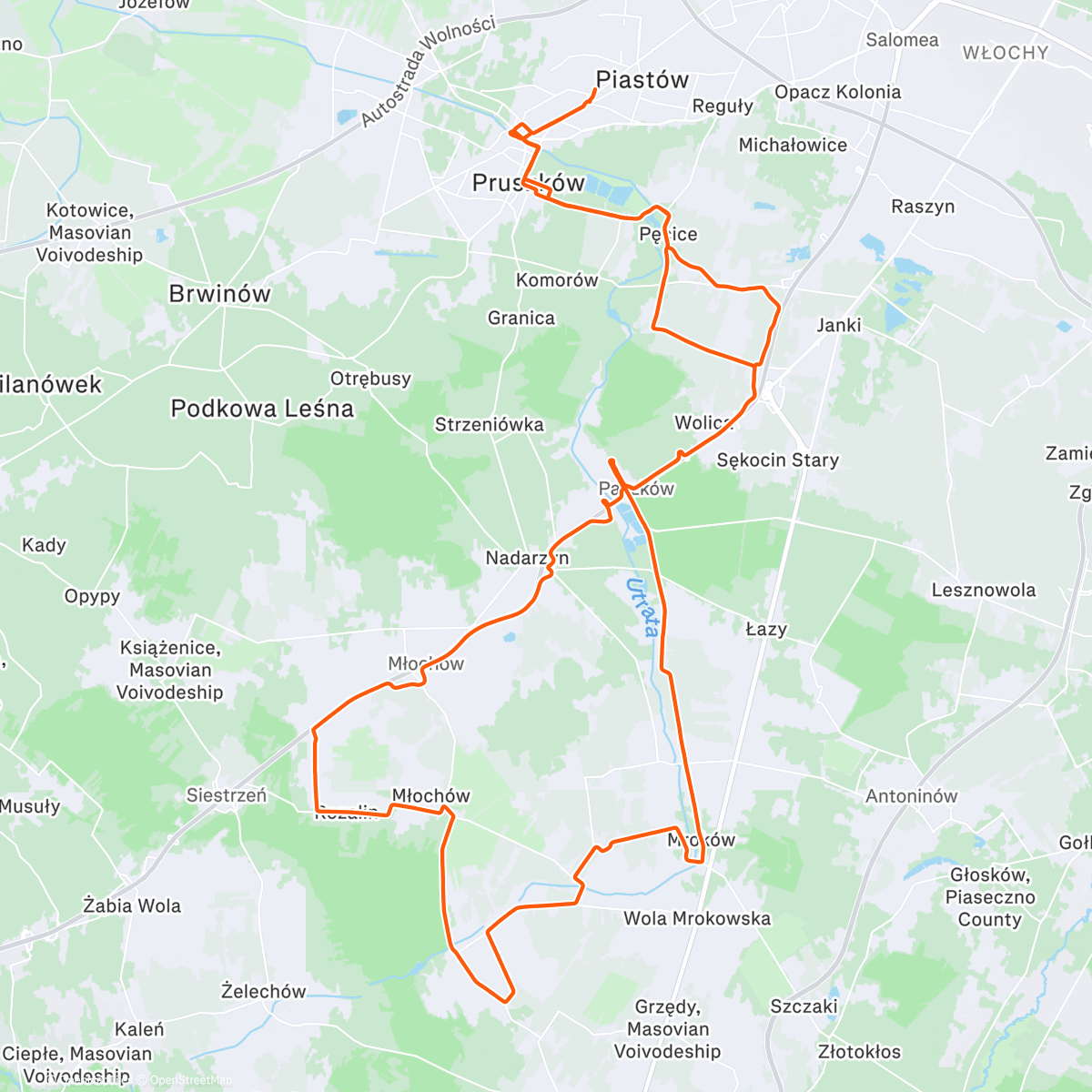 Map of the activity, Rozgrzewka przed DDP
