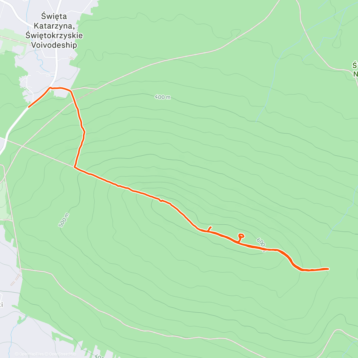 Map of the activity, Morning Walk