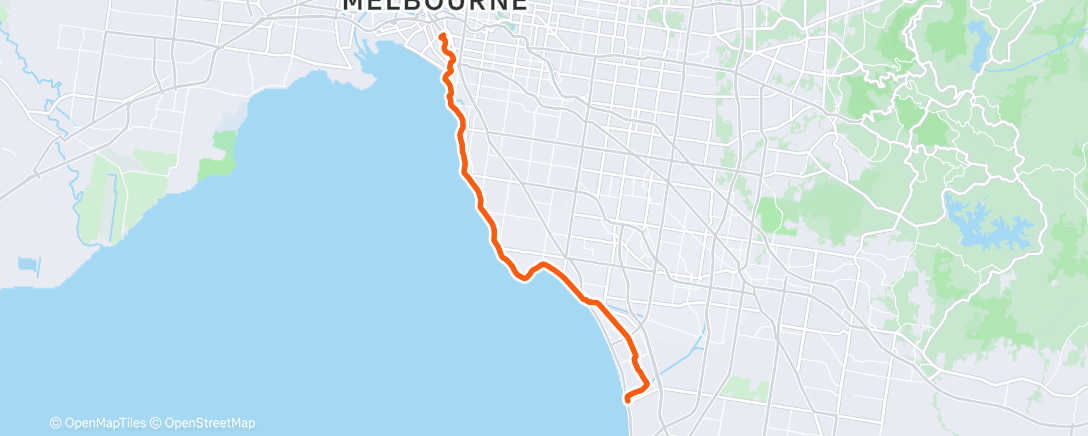 Map of the activity, Carrum - South Melbourne