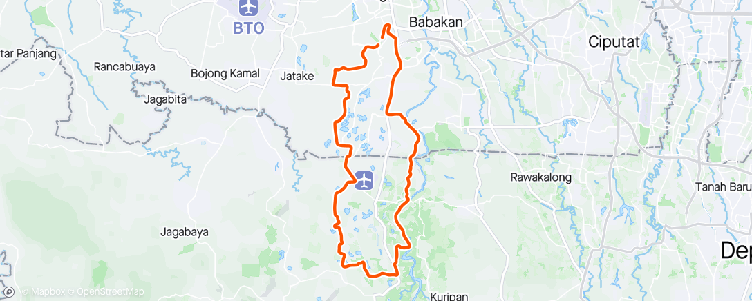 Map of the activity, Morning Ride