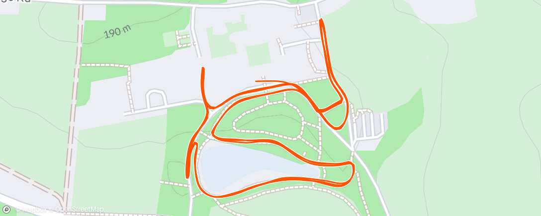 Map of the activity, Ushaw Parkrun