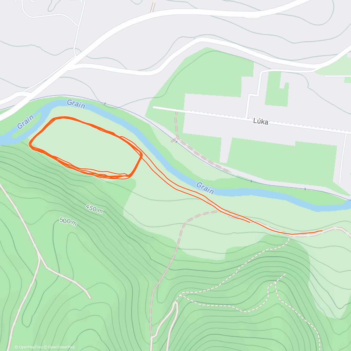 Map of the activity, Afternoon Nordic Ski