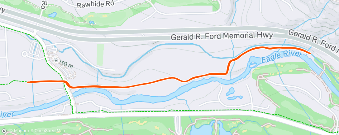 Map of the activity, Morning Walk